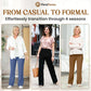 💖LAST DAY SALE 50% OFF💖2026 Women's New Type Casual High Waist Stretch Pants