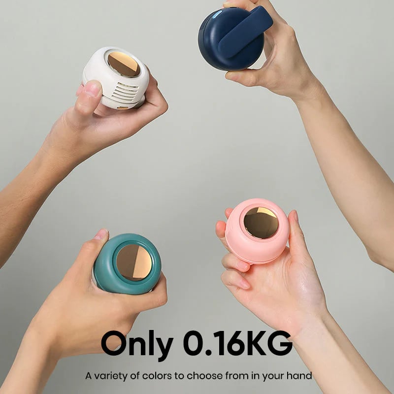 🥳2026 HOT SALE🥳💞50K+ SOLD!💨 50% OFF! Whirlwind Clip Waist Neck Fan – 2-in-1: clip on waist or wear as necklace. Long 23hr runtime, quiet & powerful (5100rpm). Stay cool hands-free! 🌀🌿