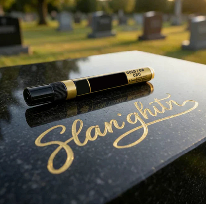 🐦Golden Tombstone Marker Pen for Restoring Faded Grave Inscriptions