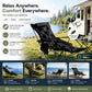 🥳2026 HOT SALE🥳💞50K+ SOLD!🪑🛡️ 50% OFF! Portable Folding Outdoor Chair – 300lb capacity, carbon steel frame, 3‑4 reclining positions. Anti‑sink feet, stable on any terrain! 🏕️✨