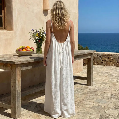 💃LAST DAY SAEL 50% OFF!!✨Women's Solid Color Cami Lounge Dress💕Delivered within 5 working days