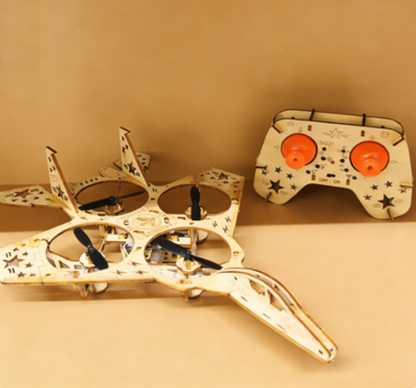 🎁🔥 HOT SALE 50%OFF 🔥🧩 DIY Wooden Drone Building Kit 🚁