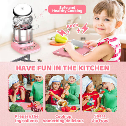 🎁Best Gift For Kid🍳Children's Real Cooking Mini Kitchen Toys - 22 PCS Set