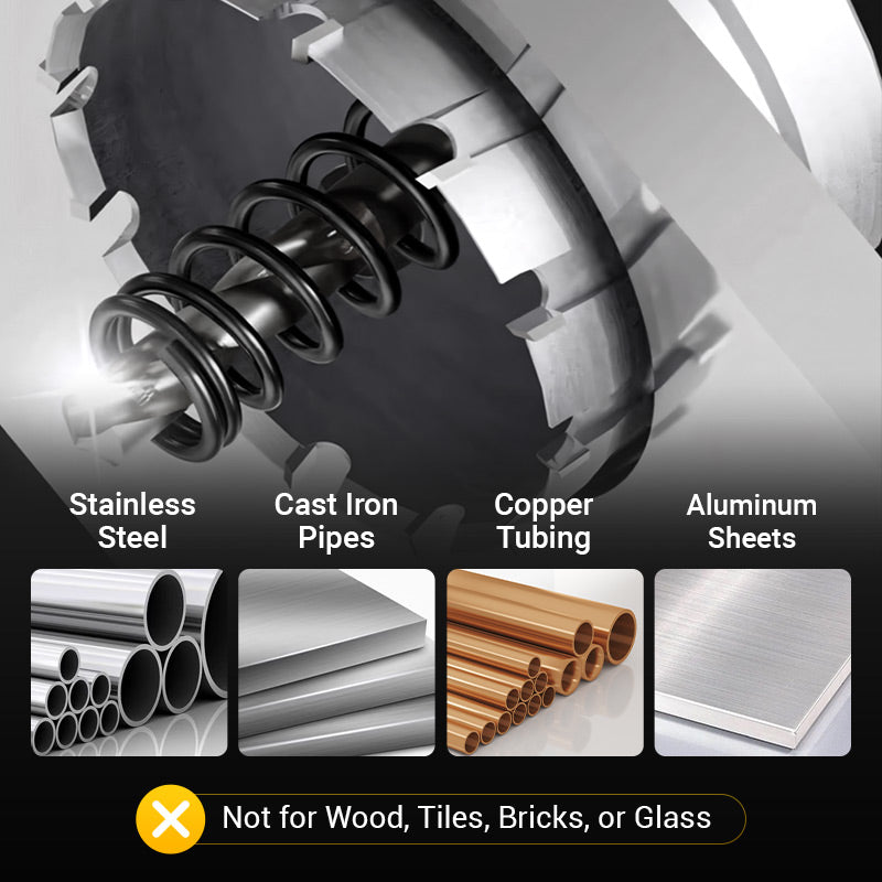 ⚙️Carbide-Tipped Hole Cutter for Metal