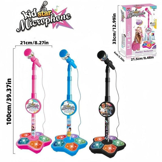 🎤 Perfect Gift for Little Stars 🎄✨ Kids Karaoke Microphone Toy | Christmas SALE 50% OFF | Sing-Along Machine with Flashing Lights & Built-in Tunes