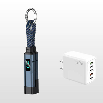 🔥Limited Time SALE 50% OFF🔥4-in-1 Digital Display Keychain Charging Cable