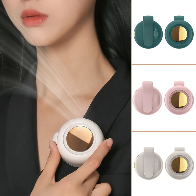 🥳2026 HOT SALE🥳💞50K+ SOLD!💨 50% OFF! Whirlwind Clip Waist Neck Fan – 2-in-1: clip on waist or wear as necklace. Long 23hr runtime, quiet & powerful (5100rpm). Stay cool hands-free! 🌀🌿