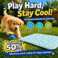 ❄️Breathable Pet Cooling Mat – No Water or Electricity Needed, Machine Washable, Lightweight & Portable, Safe Fabric Cooling for Dogs & Cats in Crate, Car & Home