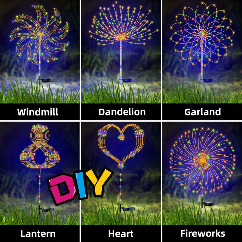📢📢50% OFF !! ⏰🔥Waterproof Solar Garden Fireworks Lamp