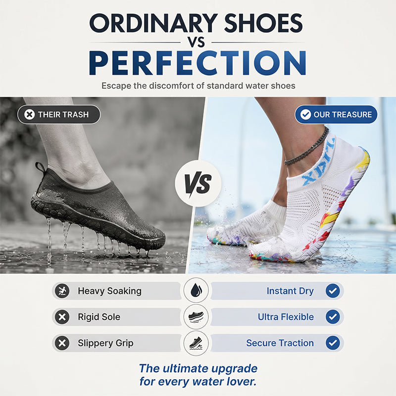 🏖️ Beach Swim Shoes with Quick-Dry Mesh — Lightweight, Non-Slip & Perfect for Sandy Shores
