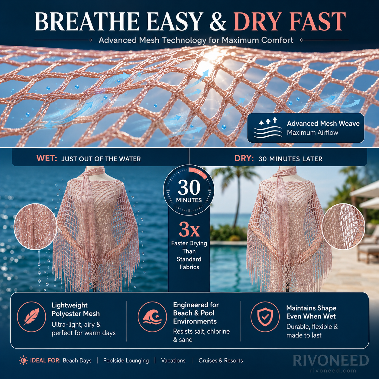 🏆 Last Day Special Price 💲9.99! 💐Summer Metallic Crochet Cover-Up – Lightweight, Flowy & Effortlessly Stylish summer outfit