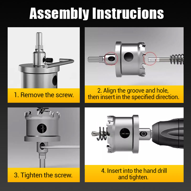 ⚙️Carbide-Tipped Hole Cutter for Metal