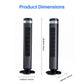 【New】Tower Fan for Bedroom, 28dB Silent Standing Fan with 12H Timer, Smart Auto Mode, 64° Oscillating Bladeless Cooling Fan for Home Office