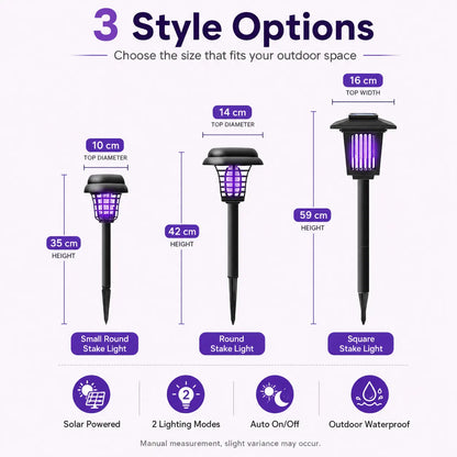✨Summer Limited-Time Offer & Limited-Time 50% Off✨🚫🦟Solar Mosquito Zapper Lamp Stake