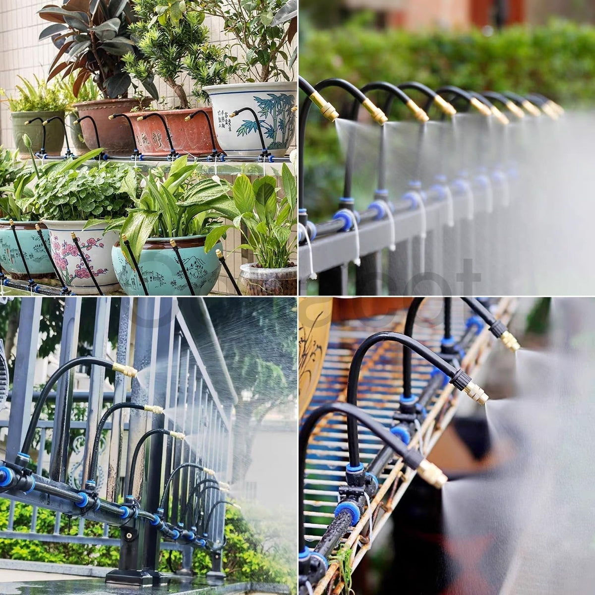 💧 Automatic Garden Irrigation System – 360° Adjustable, Misting, Water-Saving, Complete Set ✨