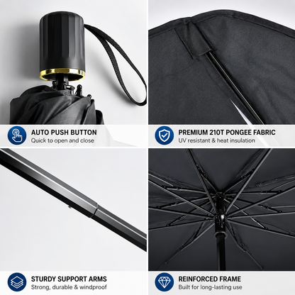⏰🔥LIMITED TIME 50% OFF!🔥50K+ SOLD! Upgraded Car Windshield Sun Shade Umbrella☂️