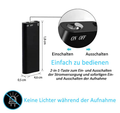 ⏳Time-Limited Special⏰Smart Sound Capture, Compact & Easy to Use, Long Battery Life 🔋