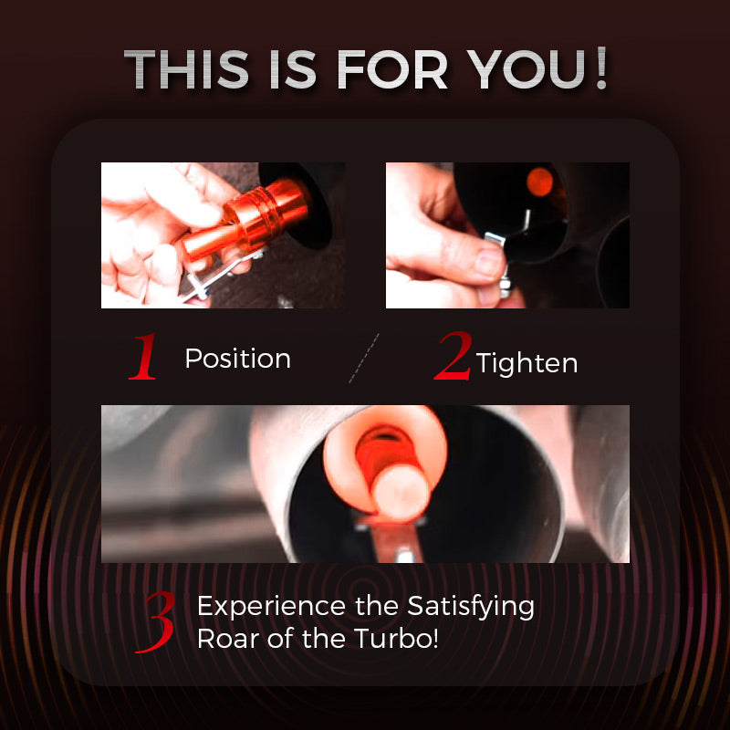 🏎️ LIMITED-TIME 50% OFF! 💥 Turbo Sound Simulator Whistle – Universal Fit, Sporty Roar, Easy Bolt-On ✨
