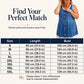 Women's Faux Two-Piece Denim Print Dress