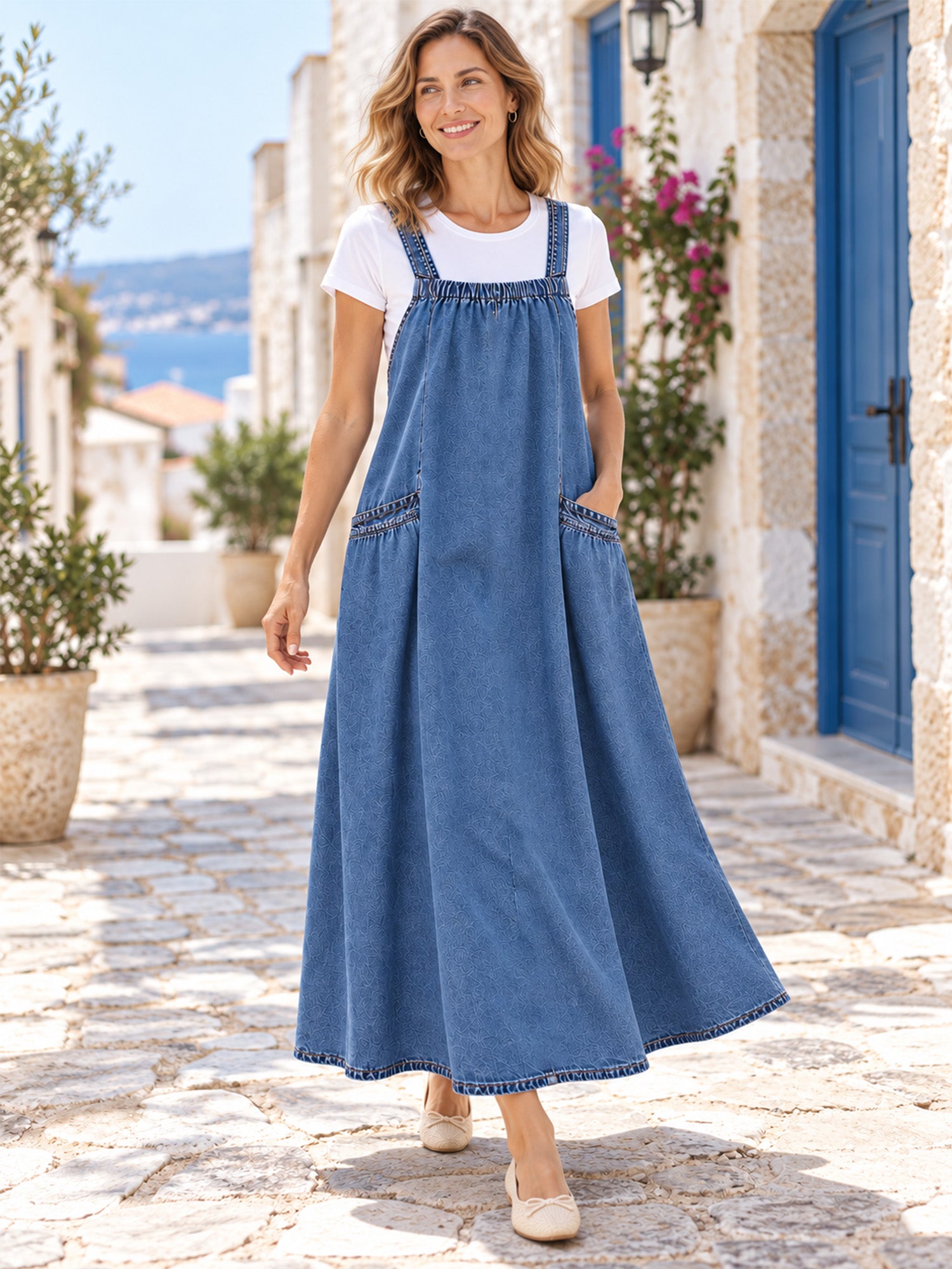 👗✨Women's Oversized Casual Denim Suspender Maxi Dress✨𝘉𝘶𝘺 𝘢𝘯𝘺 2 𝘢𝘯𝘥 𝘨𝘦𝘵 𝘢𝘯 𝘦𝘹𝘵𝘳𝘢 8% 𝘥𝘪𝘴𝘤𝘰𝘶𝘯𝘵