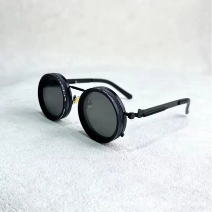 🕶️ 50% OFF NOW! 🌞 Adjustable Tint Polarized Round Sunglasses – UV400 Protection, Lightweight & Scratch-Resistant ✨