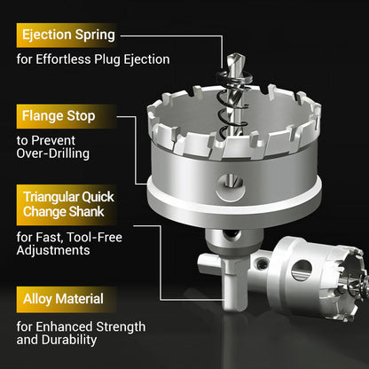 ⚙️Carbide-Tipped Hole Cutter for Metal