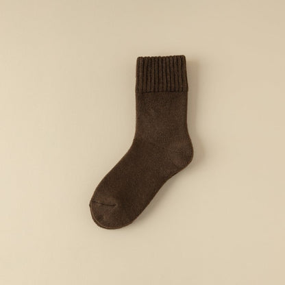 🎄Early Christmas Sale 49% OFF❄️5 Pairs Women's Solid Mid-calf Socks