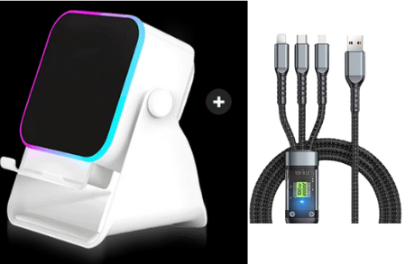💎 49% OFF 5-IN-1 WIRELESS SPEAKER STAND! 💎 Induction Audio, Phone Holder & Ambient Light