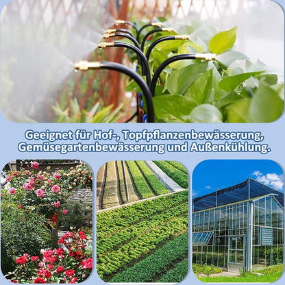 💧 Automatic Garden Irrigation System – 360° Adjustable, Misting, Water-Saving, Complete Set ✨