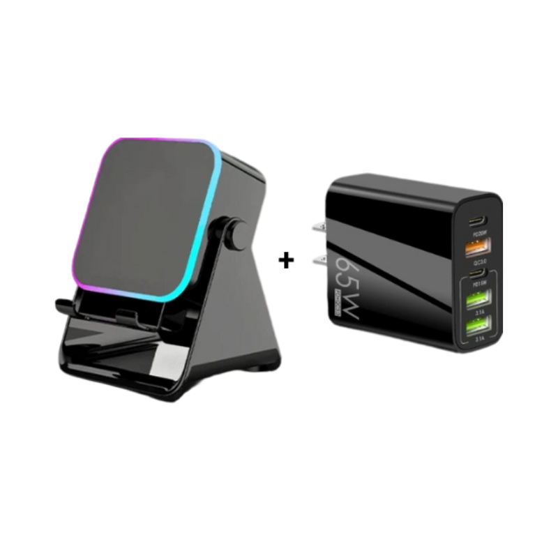 💎 49% OFF 5-IN-1 WIRELESS SPEAKER STAND! 💎 Induction Audio, Phone Holder & Ambient Light
