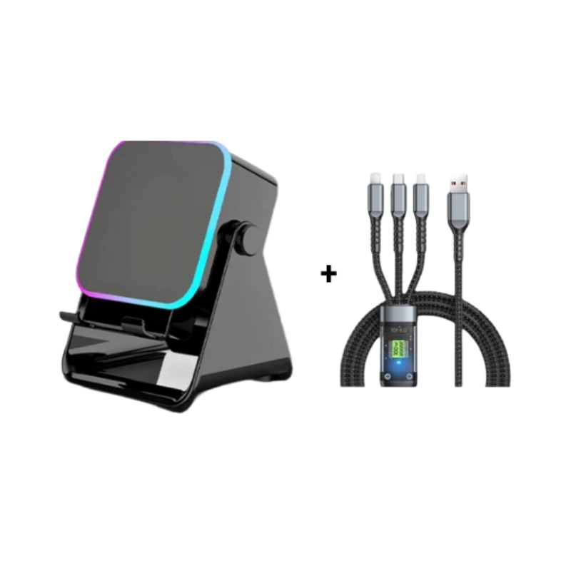 💎 49% OFF 5-IN-1 WIRELESS SPEAKER STAND! 💎 Induction Audio, Phone Holder & Ambient Light