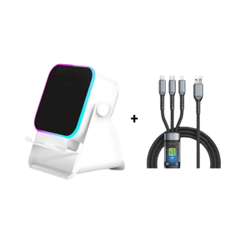 💎 49% OFF 5-IN-1 WIRELESS SPEAKER STAND! 💎 Induction Audio, Phone Holder & Ambient Light