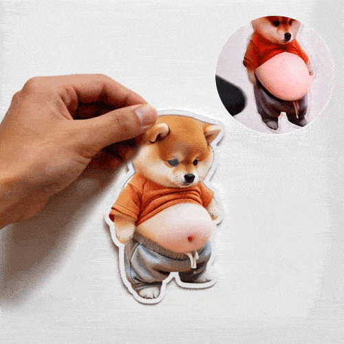 💞50K+ SOLD! 🔥🔥50% OFF!🎁🎁3D Cute Shiba Inu Self-Adhesive Door Stopper & Stress Ball