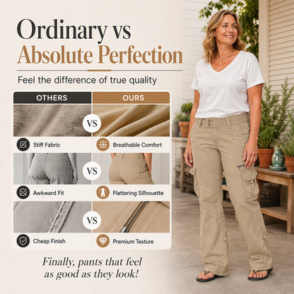 👖 New arrival ✨Women's Vintage Wide Leg Cargo Pants