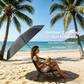 Outdoor Camping Sunshade Umbrella with Clip, Sun Parasol Umbrella, 49-Inch Large Canopy, UV Protection, Beach Gear, Ideal for Travel, Fishing, Golf, Sports Events, Lightweight Canopy