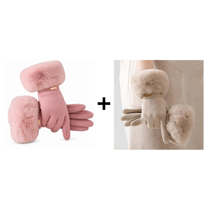 🌸Hot Sale 50% OFF💖Women's Winter Thermal Touchscreen Gloves Windproof Warm Gloves for Outdoor Cycling and Driving