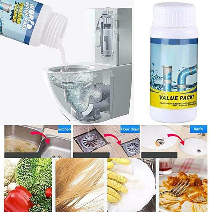 🔥Take advantage now! Buy 2, get 1 free! Sink and drain cleaner