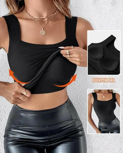 ⏳Time-Limited Special⏰Women’s U-Neck Thermal Tank with Built-In Bra – Warm, Supportive & Braless Comfort ❄️❤️
