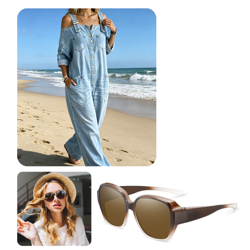 🔥Limited-time offer-Loose Fit Wide-Leg Overall Jumpsuit with Pockets