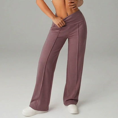 🥳2026 HOT SALE🥳💞50K+ SOLD!☕🧘‍♀️Women's High Waist Wide Leg Pants – Soft stretch fabric, gentle tummy control! Flattering fit for every shape. Easy pull-on, no tricky buttons. Your everyday essential🧵🦵