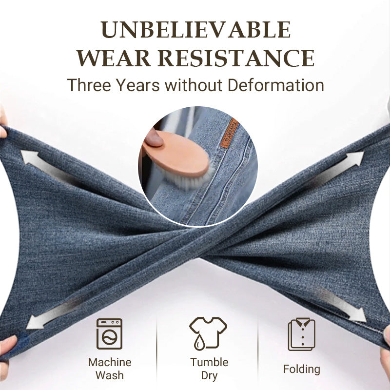 Vintage Straight Jeans – Warm Lined & Flattering Fit Design
