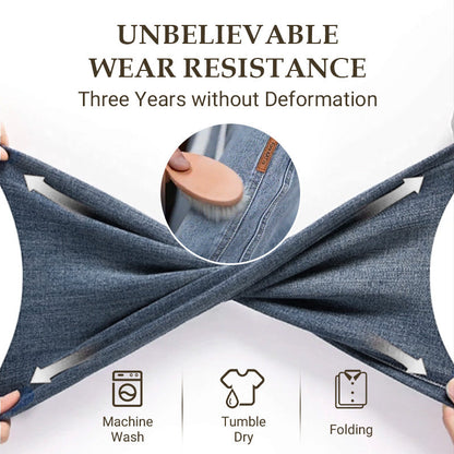 Vintage Straight Jeans – Warm Lined & Flattering Fit Design