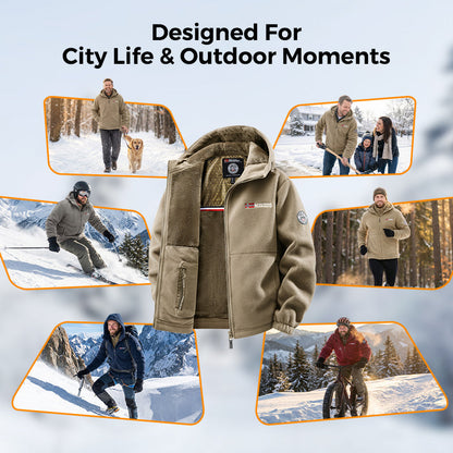 🎁Free Shipping⚡2026 Upgraded Unisex Hooded Casual Graphene Heated Insulated Jacket (with Internal Pockets)