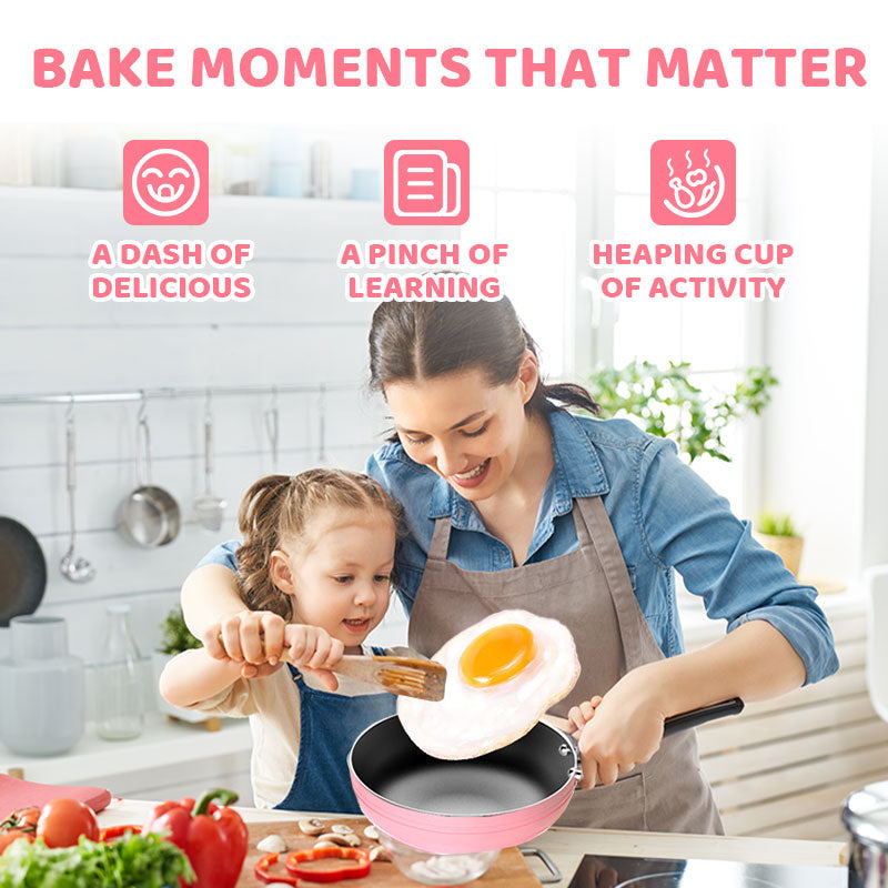 🎁[Best Gift For Kid]🍳Children's Real Cooking Mini Kitchen Toys - 22 PCS Set