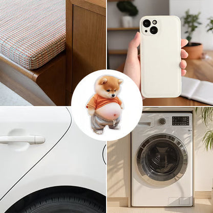 💞50K+ SOLD! 🔥🔥50% OFF!🎁🎁3D Cute Shiba Inu Self-Adhesive Door Stopper & Stress Ball