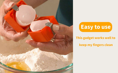 🍳Buy 1 Get 1 Free！🔥 50% OFF NOW ! ✨Quick Egg Cracker Tool – Fast Clean Egg Opener for Kitchen Baking