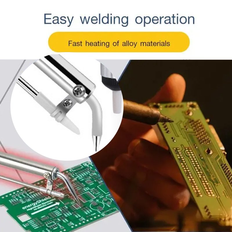 🔥Soldering Iron Kit Corded Solder Iron Internal Heat Electric Welding Tool with Welding Wire for Circuit Board Computer Electronic Repair