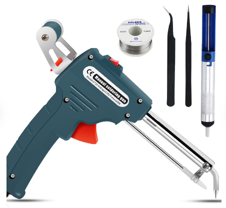 🔥Soldering Iron Kit Corded Solder Iron Internal Heat Electric Welding Tool with Welding Wire for Circuit Board Computer Electronic Repair