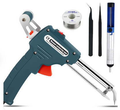 🔥Soldering Iron Kit Corded Solder Iron Internal Heat Electric Welding Tool with Welding Wire for Circuit Board Computer Electronic Repair