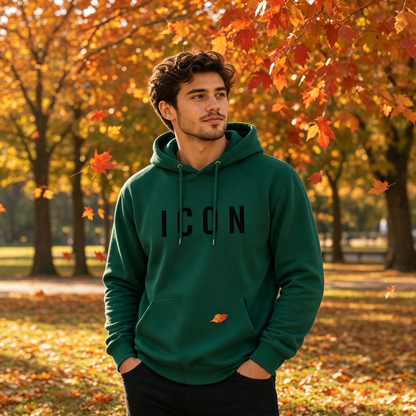 Unisex Minimalist Graphic Hooded Sweatshirt